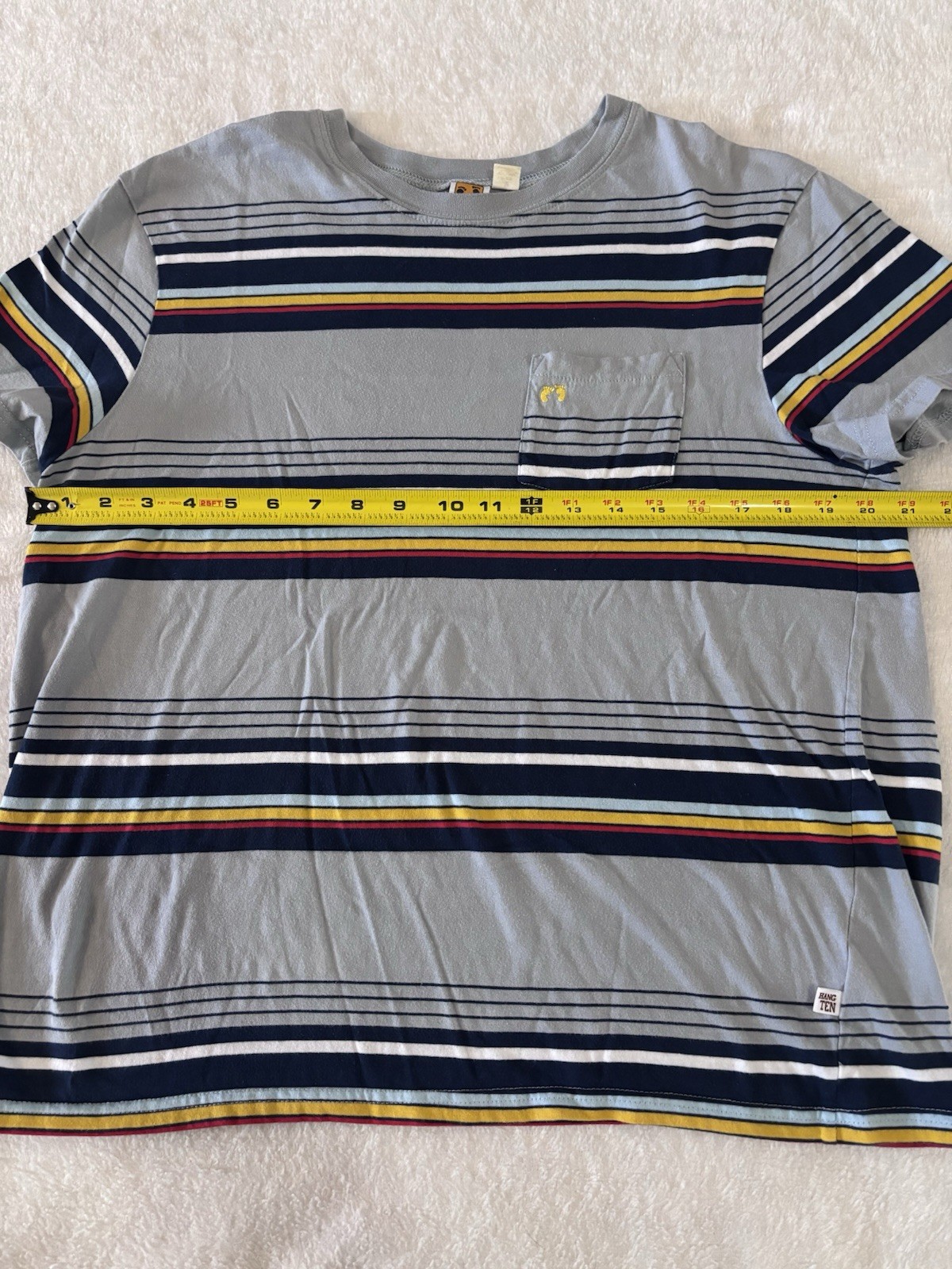 Vintage Hang Ten Striped Shirt Men’s Size Small Med Surfer Skateboarding Skater gallery