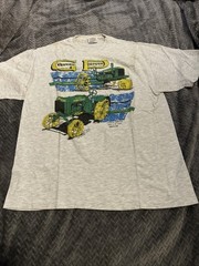 VTG Single Stitch John Deere GP General Purpose Antique Tractor T Shirt Large L