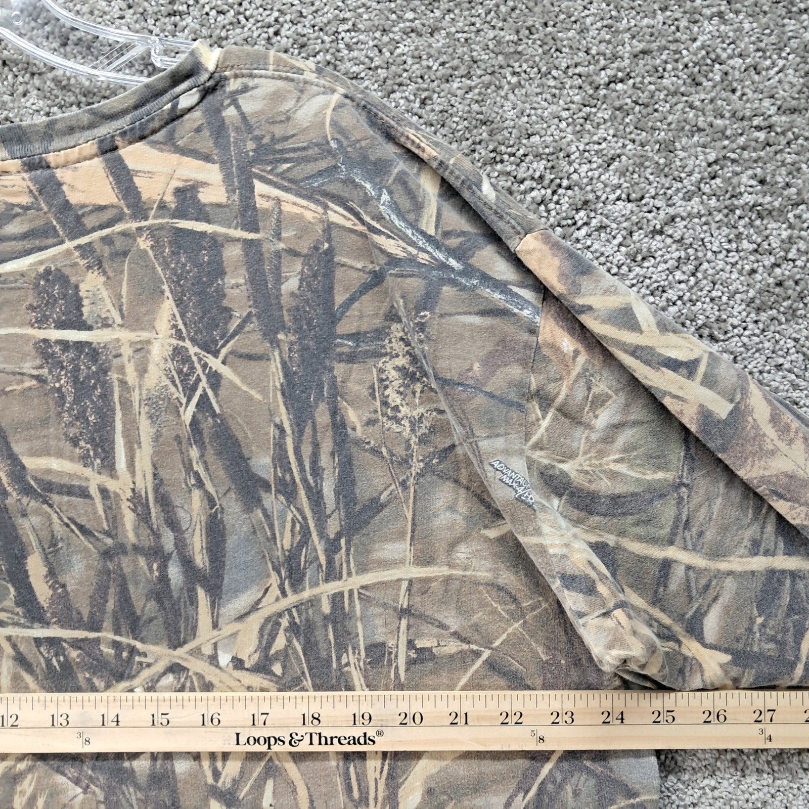Advantage Max-4 HD Camouflage Long Sleeve Hunting Shirt Mens 2XL 100% Cotton gallery