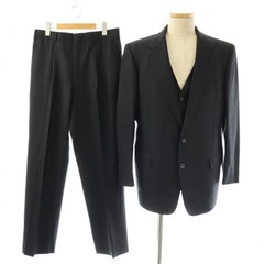 Burberrys 3Piece Wool Suit Navy Tailored Jacket Vest Pants Mens