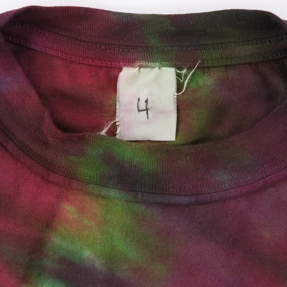 NWOT Single Stitch T-Shirt Blank Hand Tie Dyed Wheel Multi S/S Hering Sz. M 38' gallery