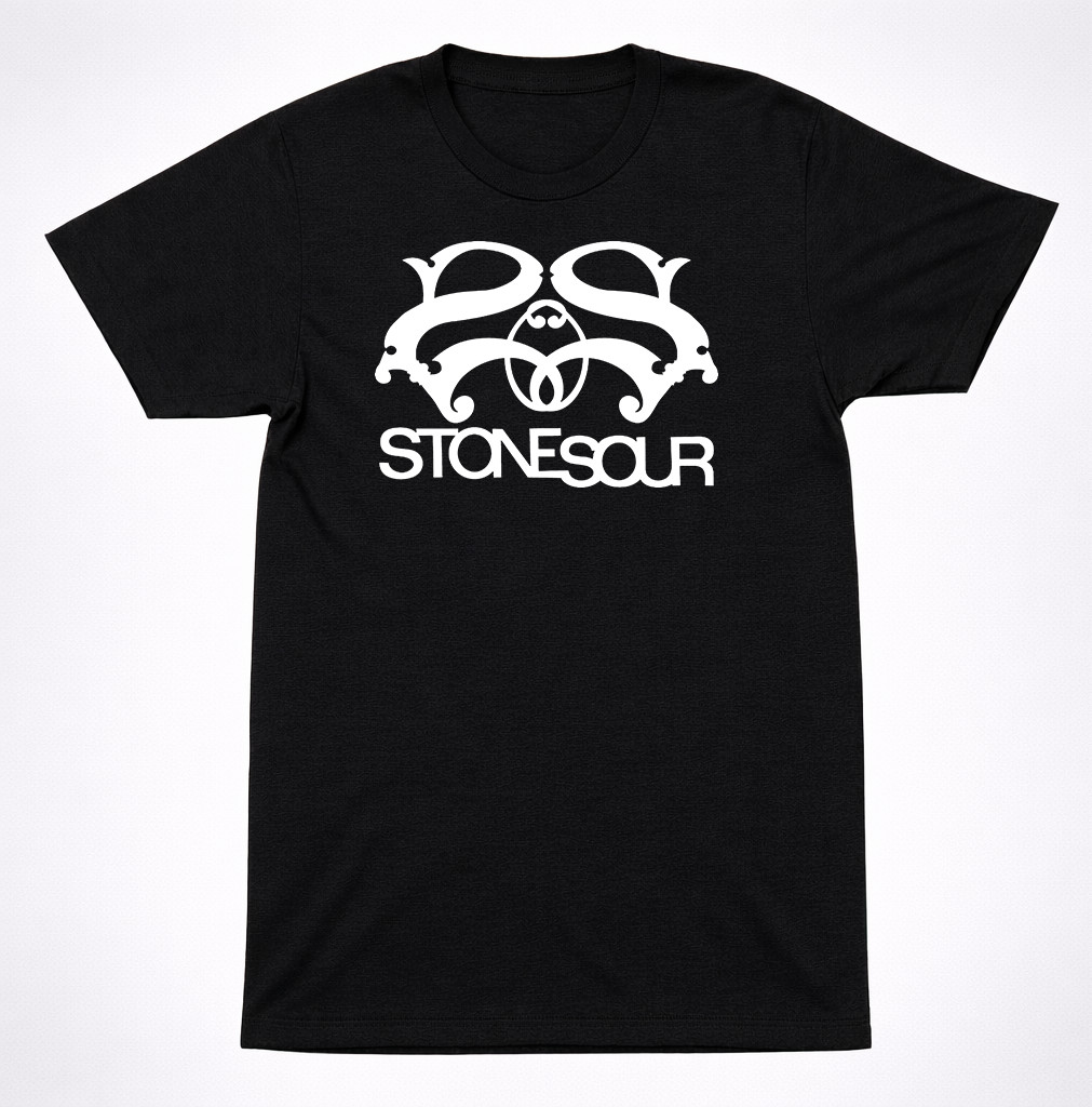 Stone Sour Classic Logo Shirt Modern Metal Alternative Rock Band Tee