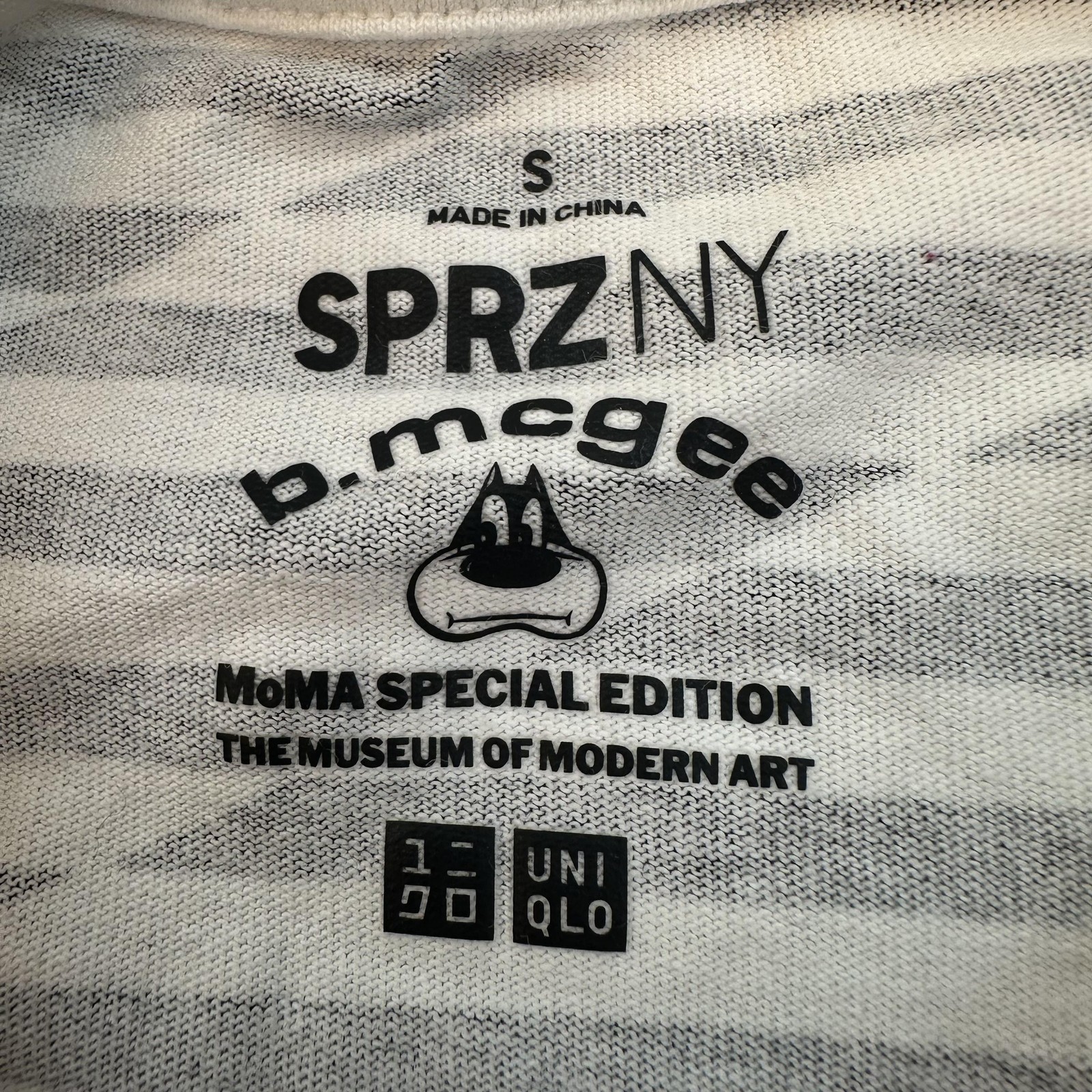 UNIQLO SPRZ NY Shirt Mens Small Black White Barry McGee MoMA Special Edition gallery
