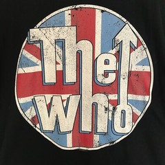 NEW! The Who Union Jack Distressed Circle Logo T-Shirt Mens 2XL Short Sleeve Tee