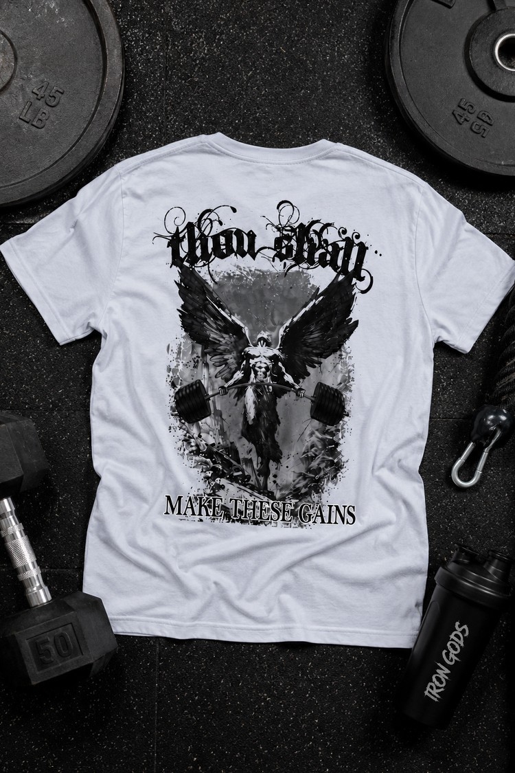 Iron Gods Archangel Gym Shirt Gym Pump Cover Christian Gym Clothing gallery