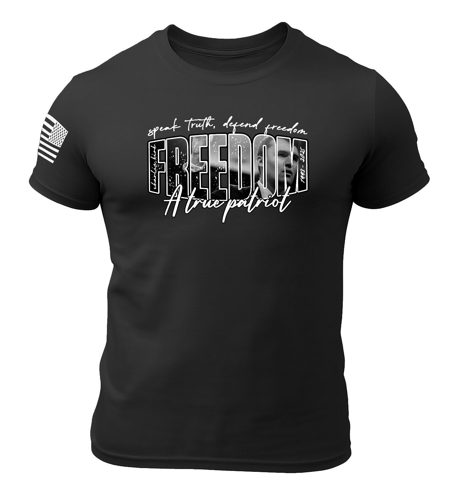 Freedom Charlie Kirk Memorial Shirt 100% Cotton gallery