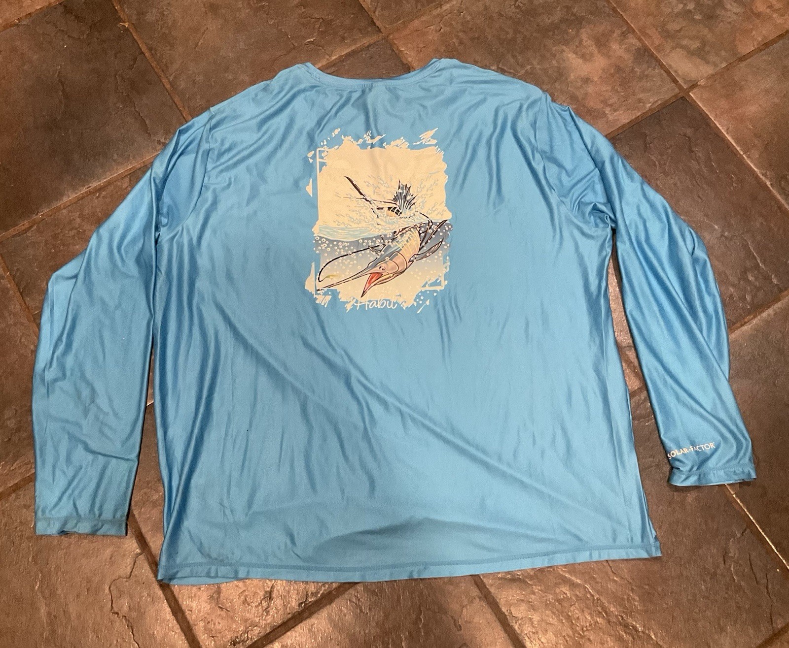 Habit Crooked Elm Graphic Tee Shirt Mens 2XL Blue Long Sleeve NWT gallery
