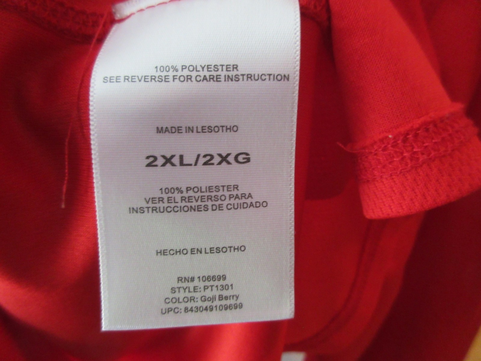 Mens HABIT Red Goji Berry 2XL Crew Neck Long Sleeve T Shirt Pullover Activewear gallery