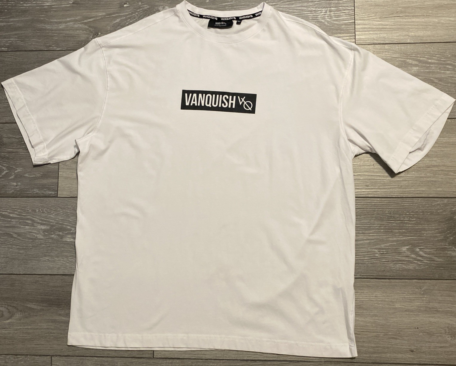 VANQUISH Better than yesterday White Short Sleeve T Shirt sz X-Large See Pic