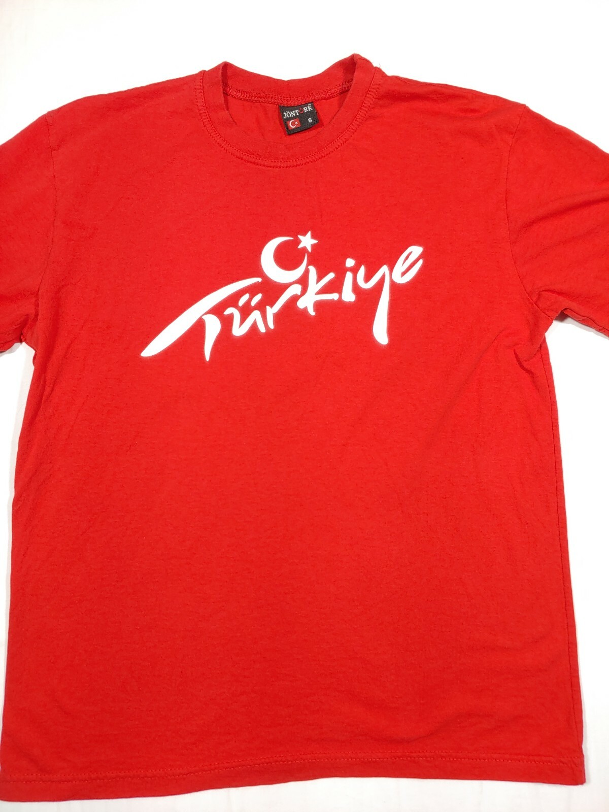 Turkiye T Shirt Mens Small Red Turkey Turkish Flag National Team Moon Pride EUC gallery
