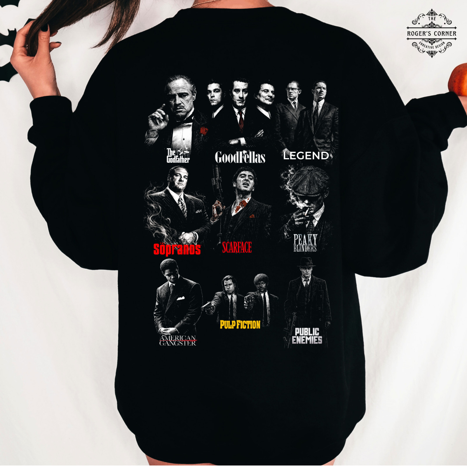Gangster Legends mix Tee | Mafia characters inspired | Classic movie 80s 90s fan gallery
