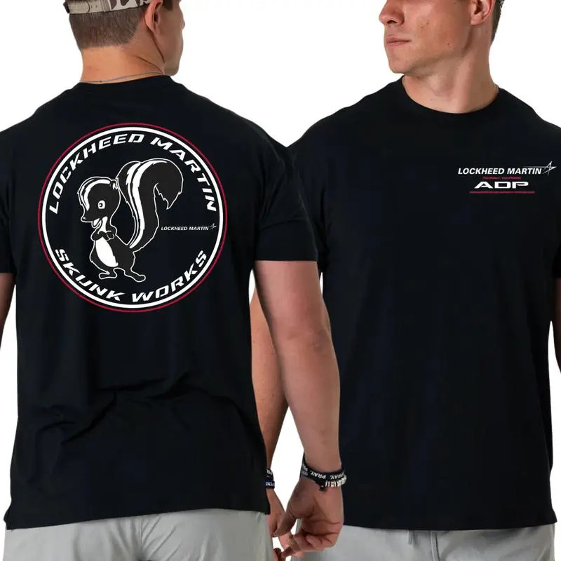 Lockheed Martin Skunk Works T-Shirt, 2 Sides Design Featuring Classic Skunk Logo gallery