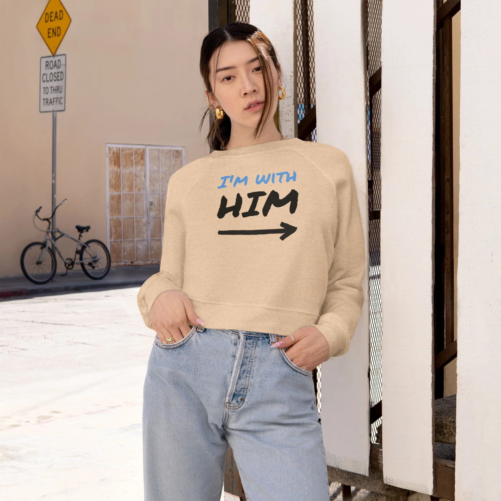 Women's Cropped Fleece Pullover gallery