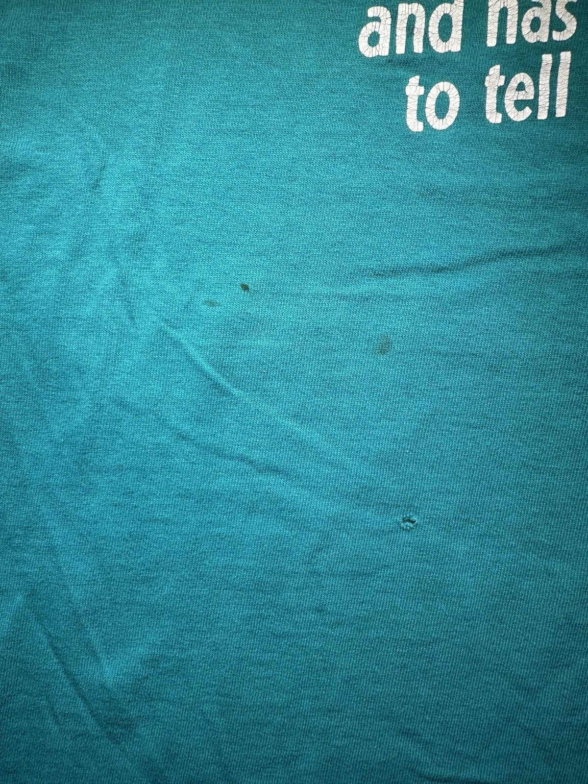 Vintage Retiree Warning Knows It All Teal Graphic T Shirt XL USA 12 gallery