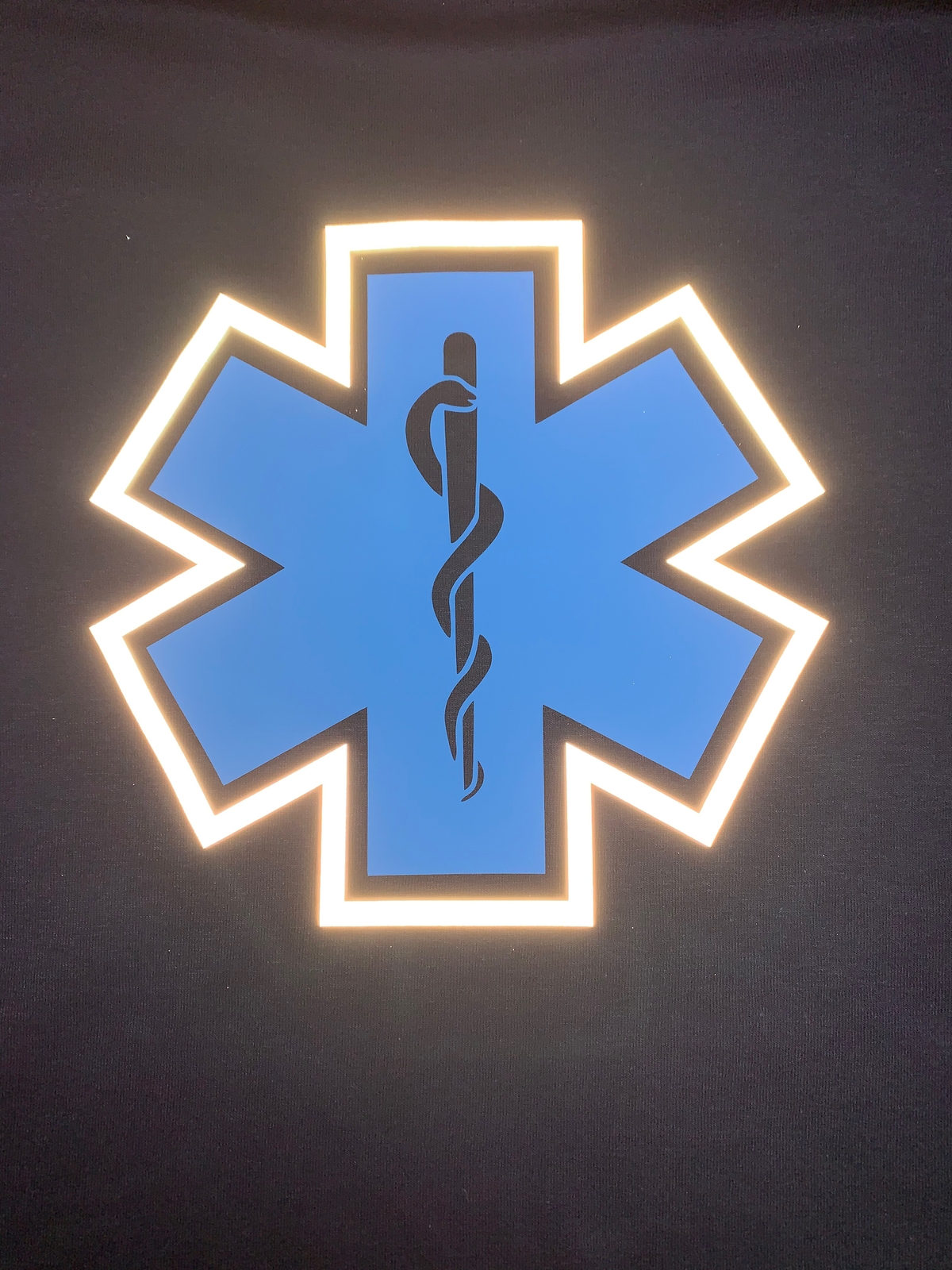 EMS EMT Paramedic Silver Reflective Long Sleeve Emergency Medical Navy Blue gallery
