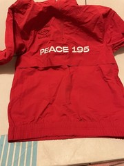 Umbro X Akomplice World Peace Long Sleeve Jacket M Red 1/4 Zip