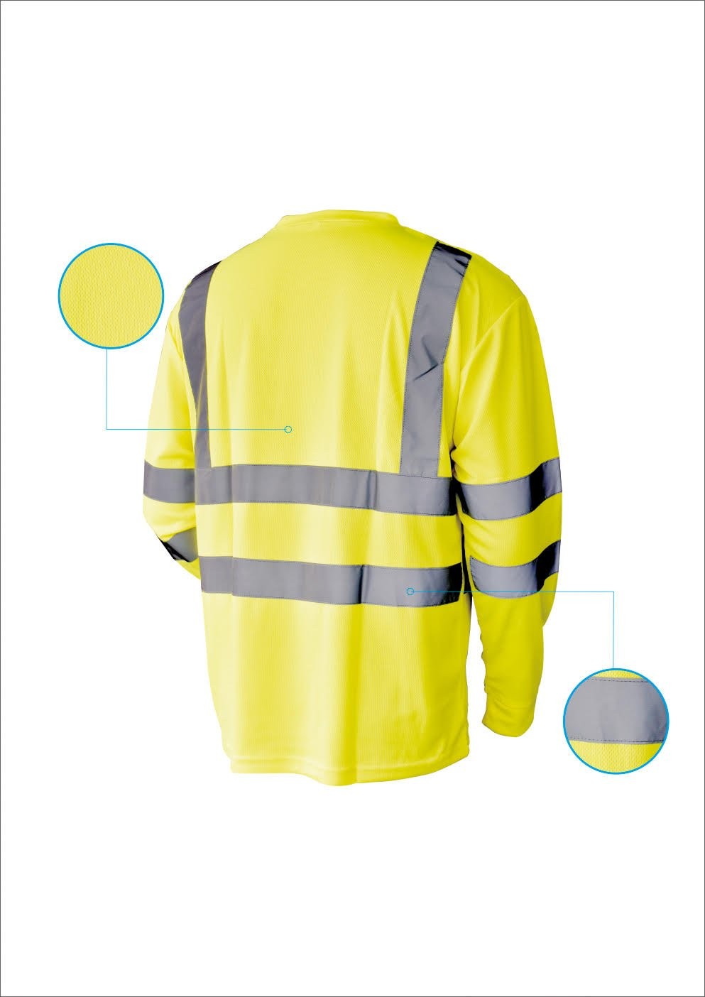 Hi Vis T Shirt ANSI Class 3 Reflective Safety Lime Orange Short Long Sleeve H... gallery