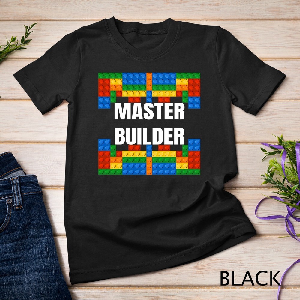 Master Builder Building Blocks Brick Builders Toys gift Unisex T-shirt