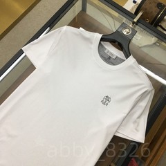 Brunello Cucinelli Regular Classic Casual Men’s Crew Neck Short Sleeve T-Shirt
