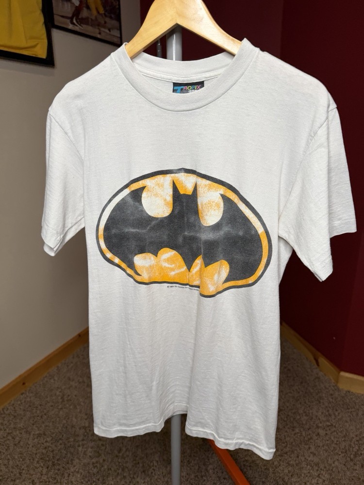 Vintage Single Stitch 1964 DC Comics Batman Logo Tshirt(M)