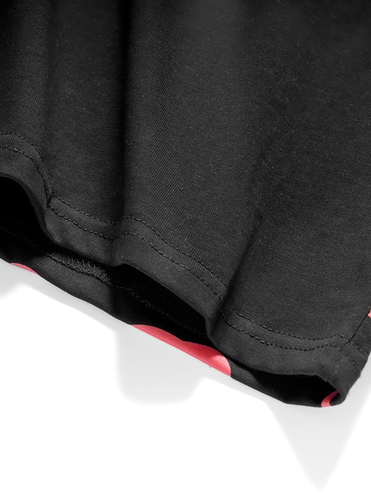 Niepce Red Demon Embroidered Tee Japanese Streetwear T-Shirt for Men gallery