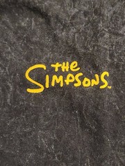 Men’s The Simpsons Devilish Bart Simpson Size L Black T-Shirt 100% Cotton NWT