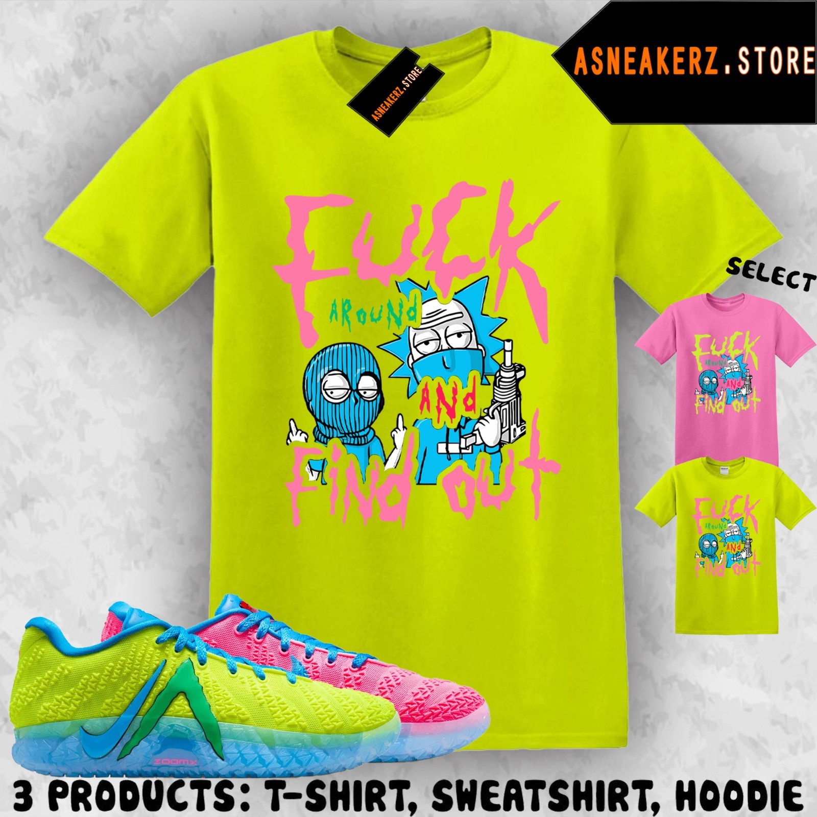 Tee Shirt Matching Ja 3 Kool Aid 2026 To Match Sneaker FAFO Rick Morty T-Shirt
