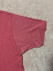 Junior Mens Dellarious Red Astronaut Holding Flower Graphic T-shirt. Size Large