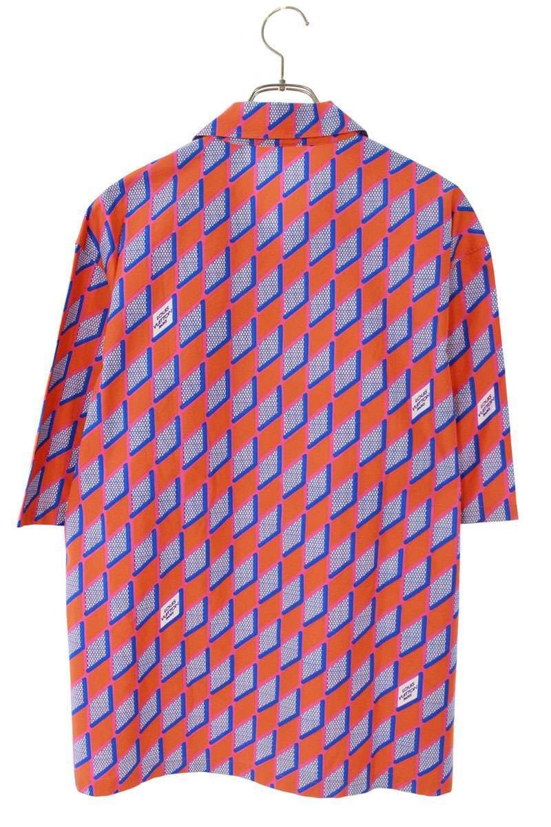 Louis Vuitton Size M 22AW RM222 PO0 HNS73W Damier Short Sleeve Shirt Used SB01 gallery
