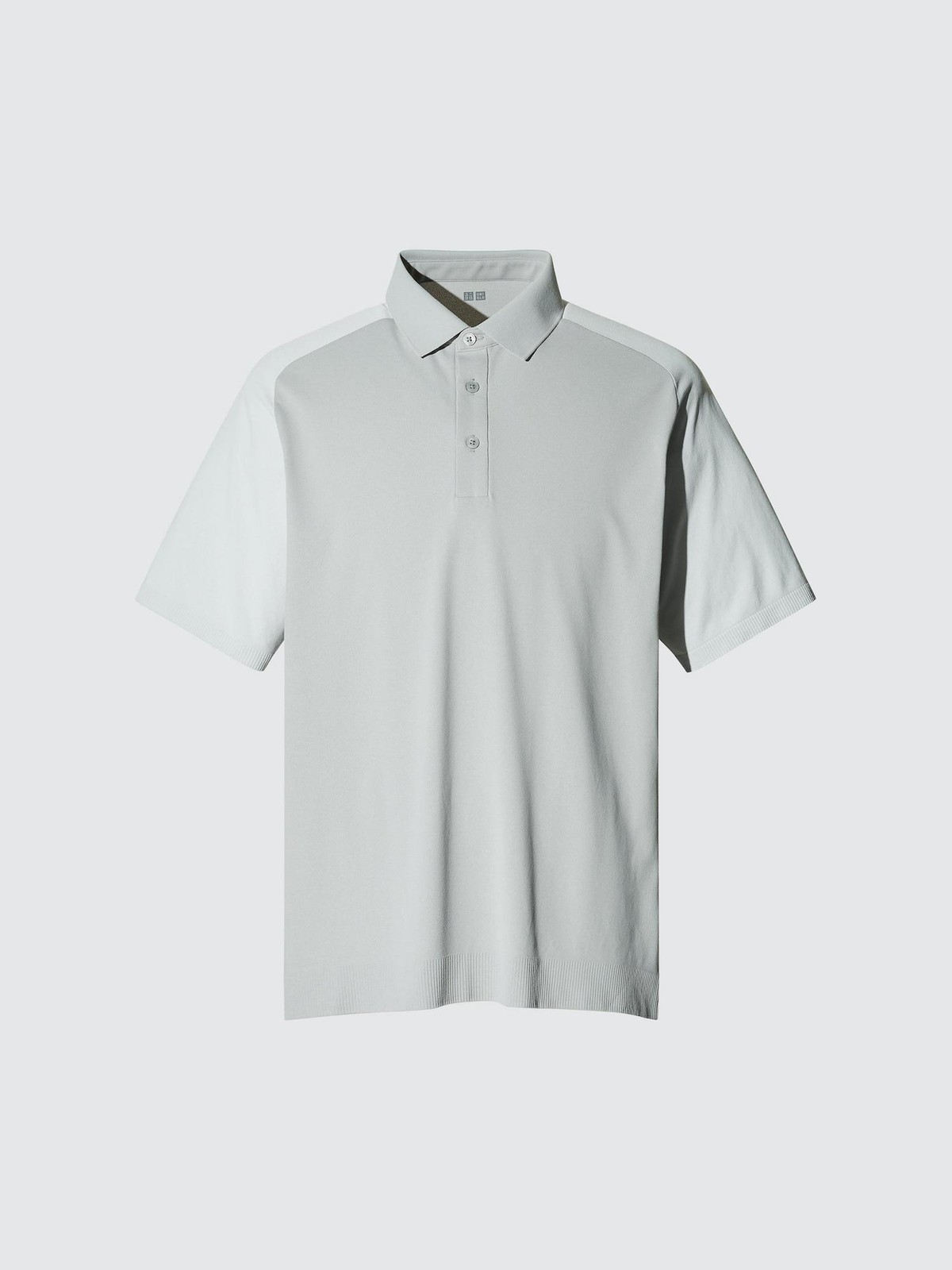 Genuine UNIQLO Broadcloth Shirt (Button-Down Collar) Stripe E LIGHT GRAY MEN gallery