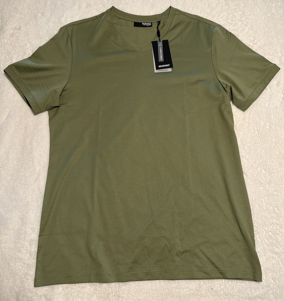 Murano Olive Green Crew Neck T-Shirt – Men’s Large – New with Tags