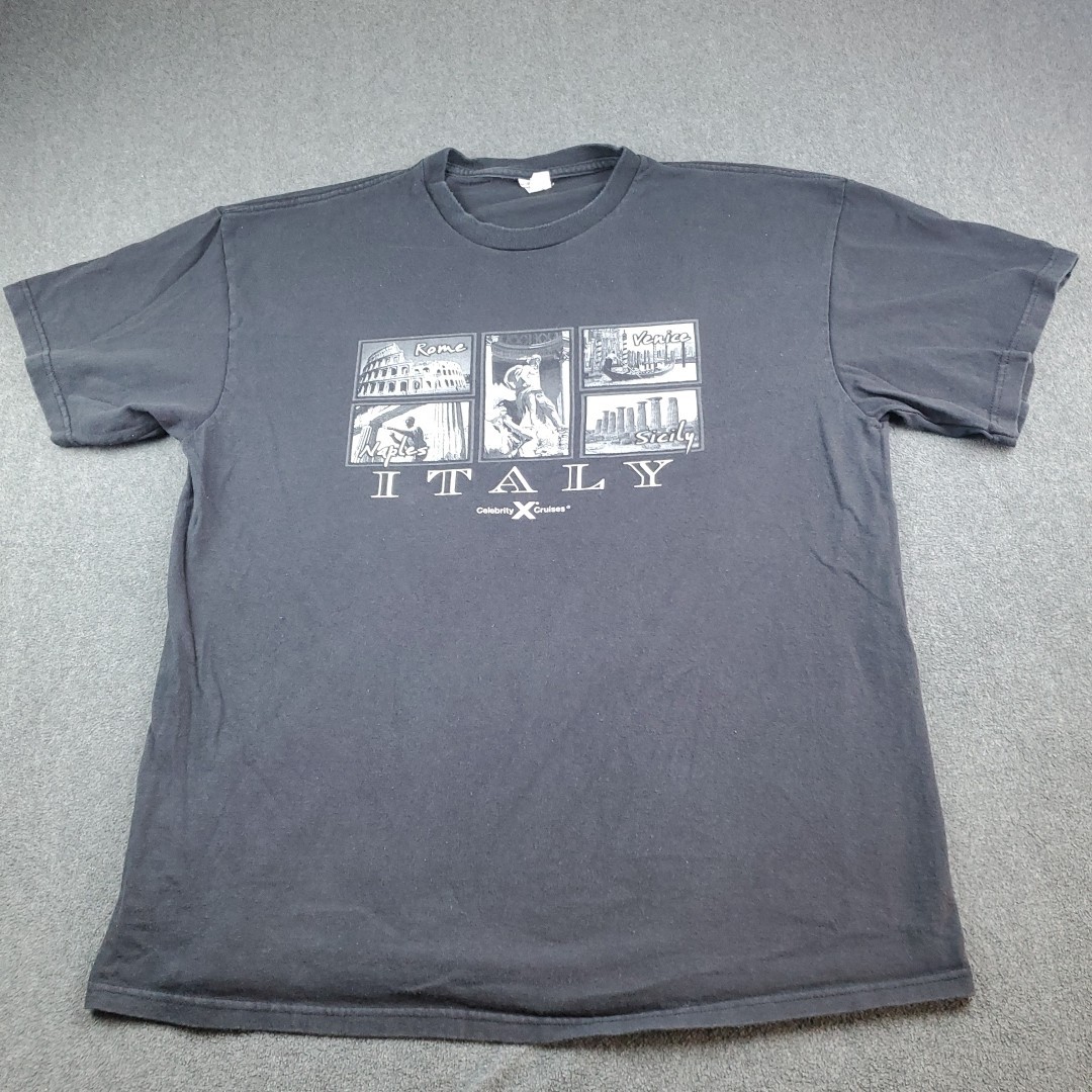 Vintage Italia Graphic T-Shirt Celebrity Cruises Men's Size See Measurement gallery