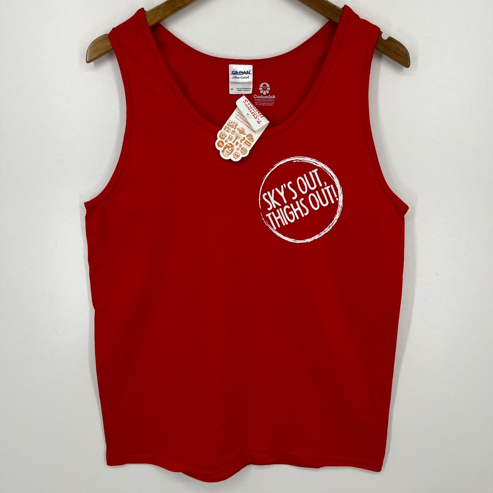 Chubbies Ambassador Tank Top Men’s M Red Sky’s Out Thighs Out New NWT
