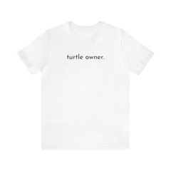 turtle owner, kurzarm, geschenk, schildkröte, Herren T-Shirt Unisex Jersey