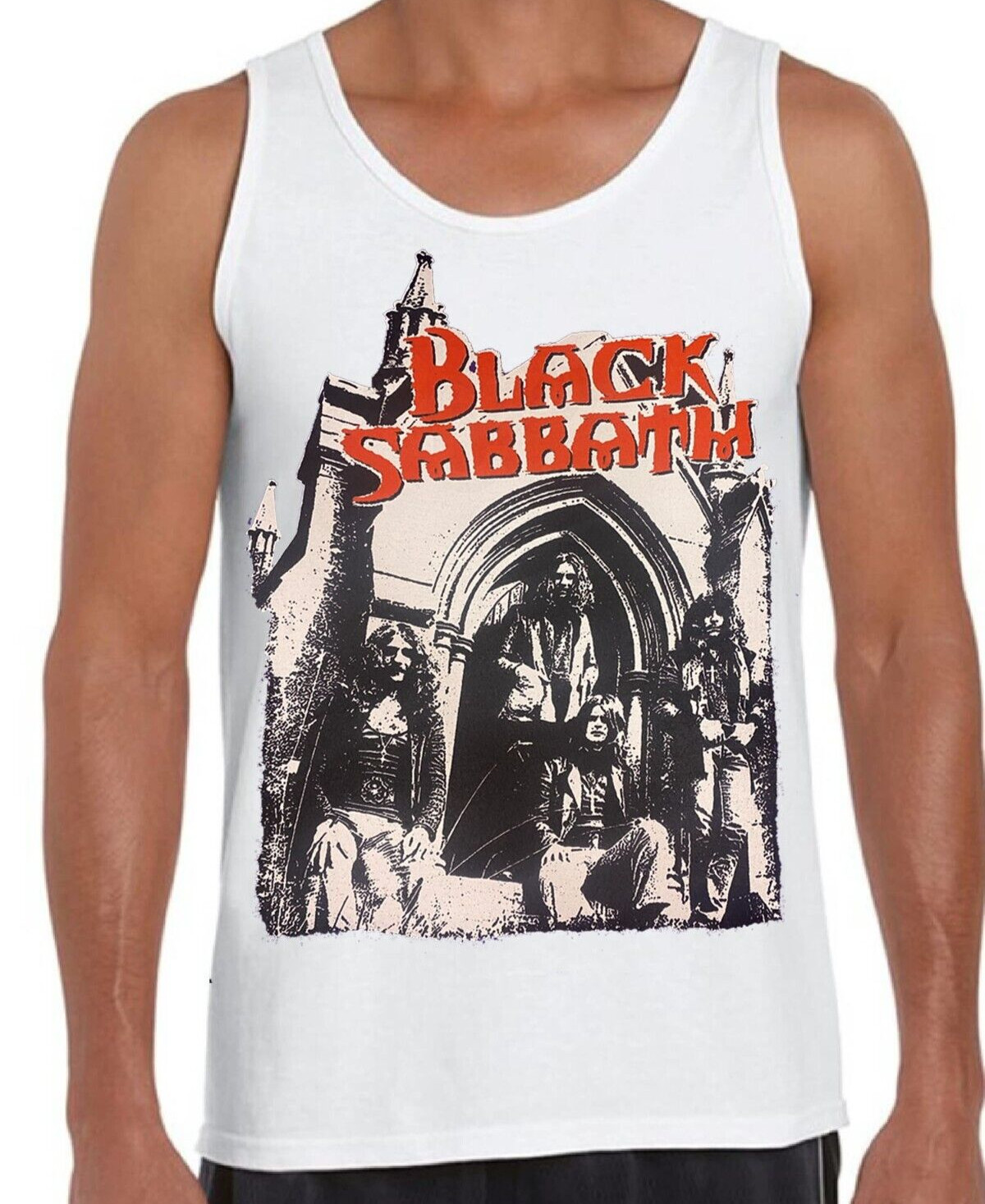 Black Sabbath Vintage Rock Band Black Tank Top (Various Colors) gallery