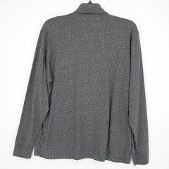 Roundtree & Yorke Men’s Long-Sleeve Shirt L Black Seamless Neck 100% Cotton NWT