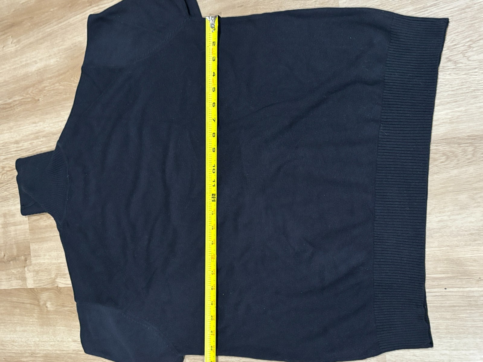Men's INSERCH Knit Sweater Turtleneck Fall Winter Regular Fit XL Navy Blue gallery