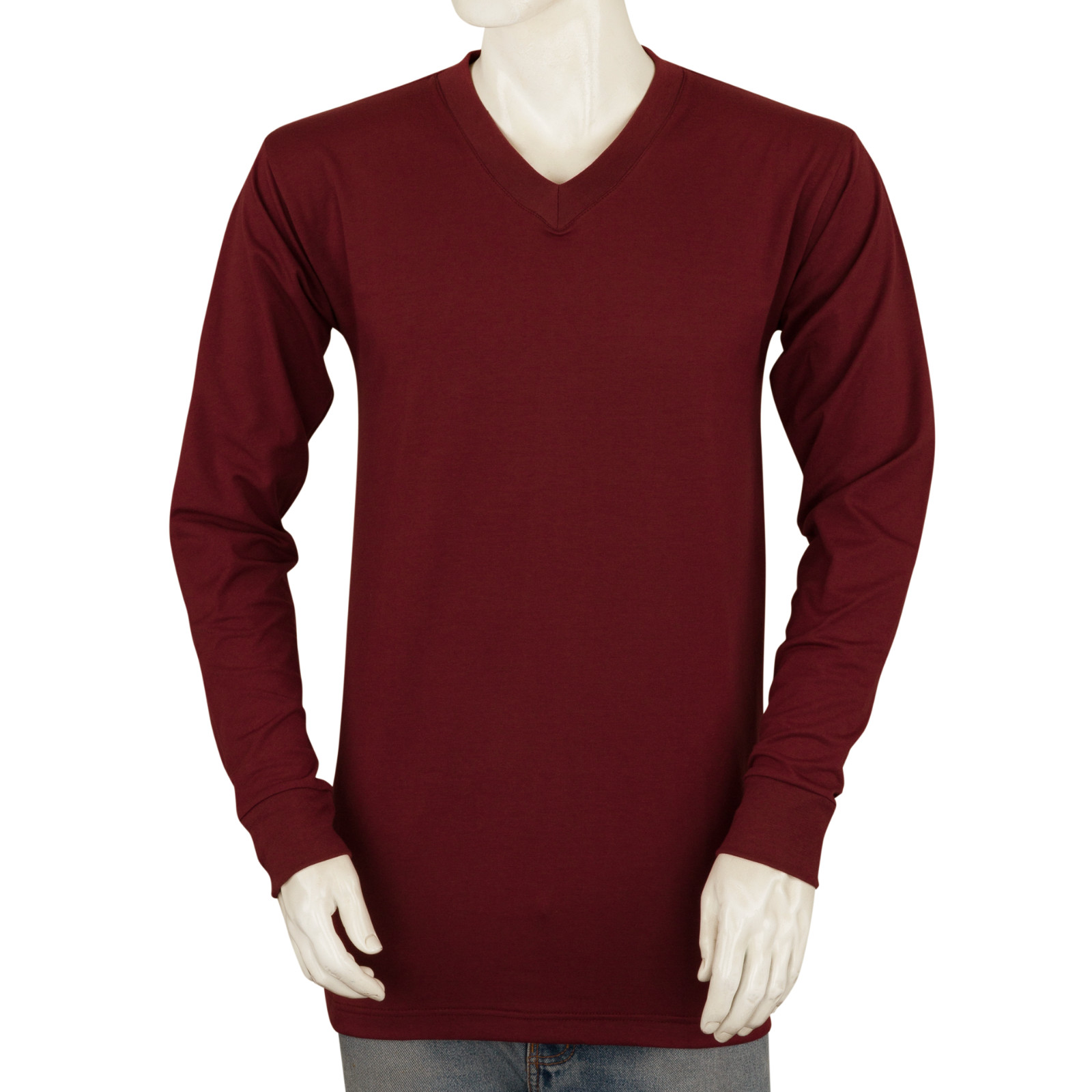 Styllion Big and Tall Mens Shirts - V Neck Long Sleeve - Heavy Weight - VLS gallery