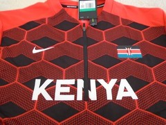 Nike Running Team Kenya XL Half Zip Pullover Red Dri-fit Element Black