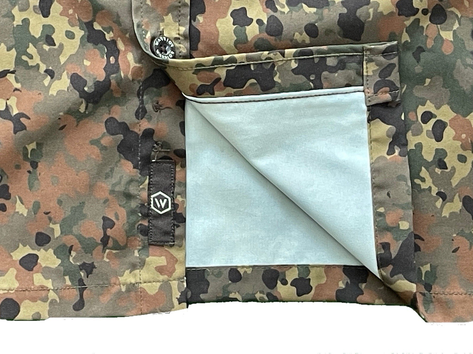 Warrior Warriorco Flecktarn Modern German Camo Tactical Button Up Shirt Medium M gallery