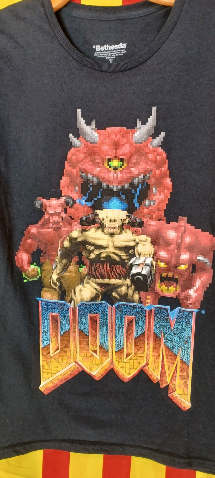 Doom Classic Shirt Cast Of Demons 😈 Doom Slayer Bethesda Games Cacodemon 🔥🔥 gallery