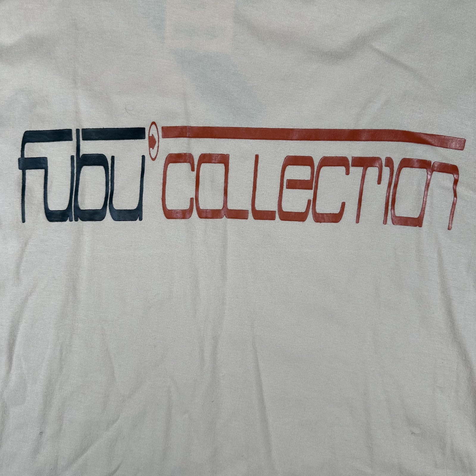 NWT FUBU Collection Streetwear Camel T-Shirt Deadstock Y2K Script Men's Size XL gallery
