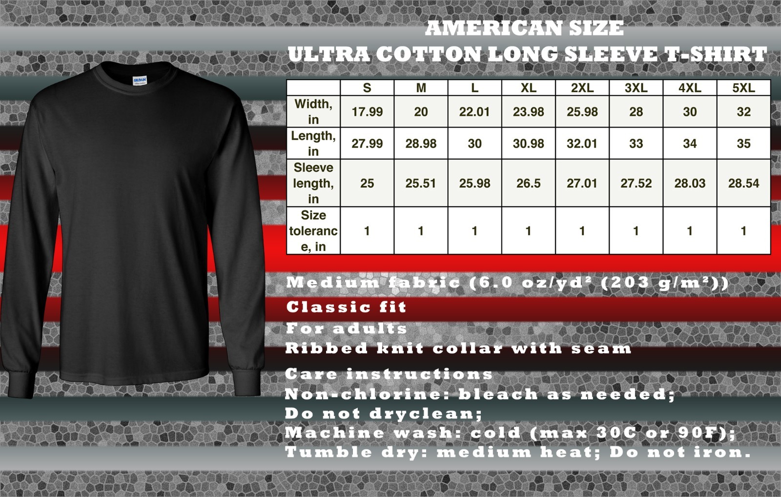 Buck Knives Since 1902 Logo Men's Long Sleeve T-Shirt American Size T-Shirt gallery