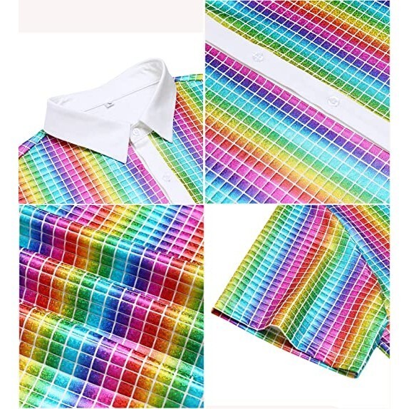 Men's summer party shiny t-shirt gallery