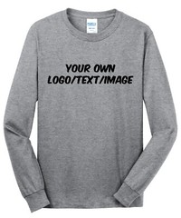 Ink Stitch Design Your Own Custom Cotton Long Sleeve Shirt