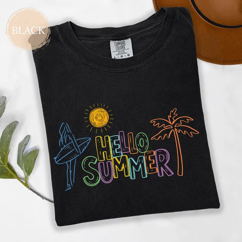 Hello Summer Comfort Tee Summer gallery