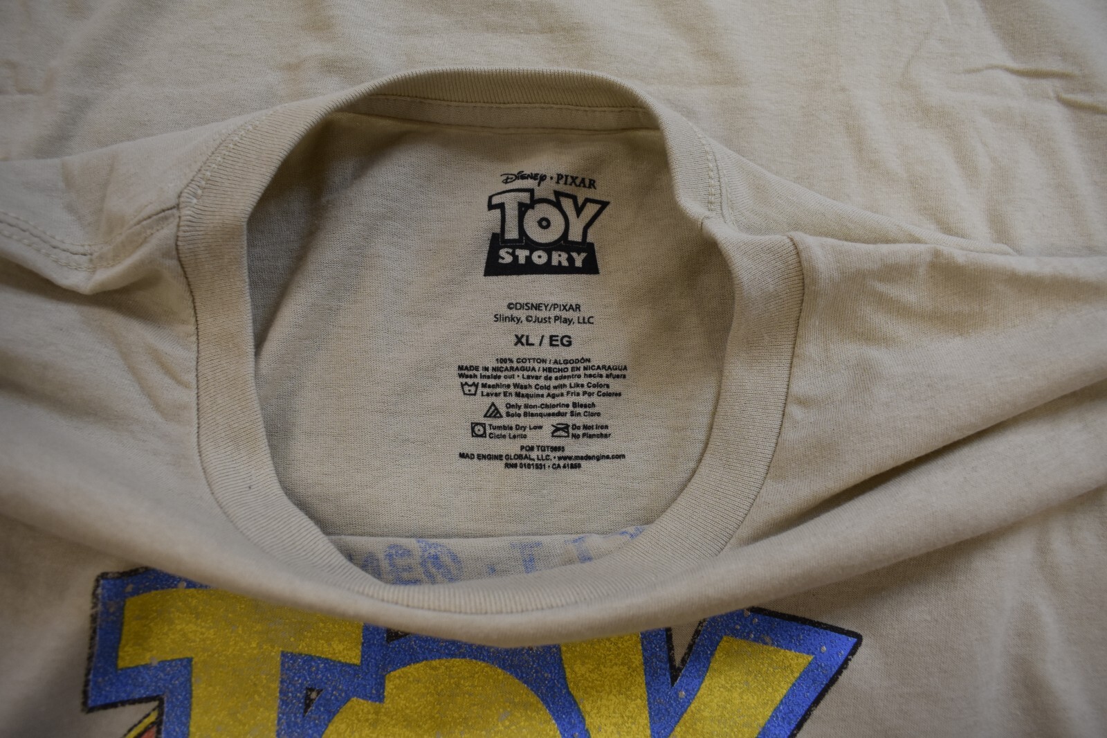 Disney Pixar Toy Story Mens Character Group Woody Jessie Beige Shirt New S-2XL gallery