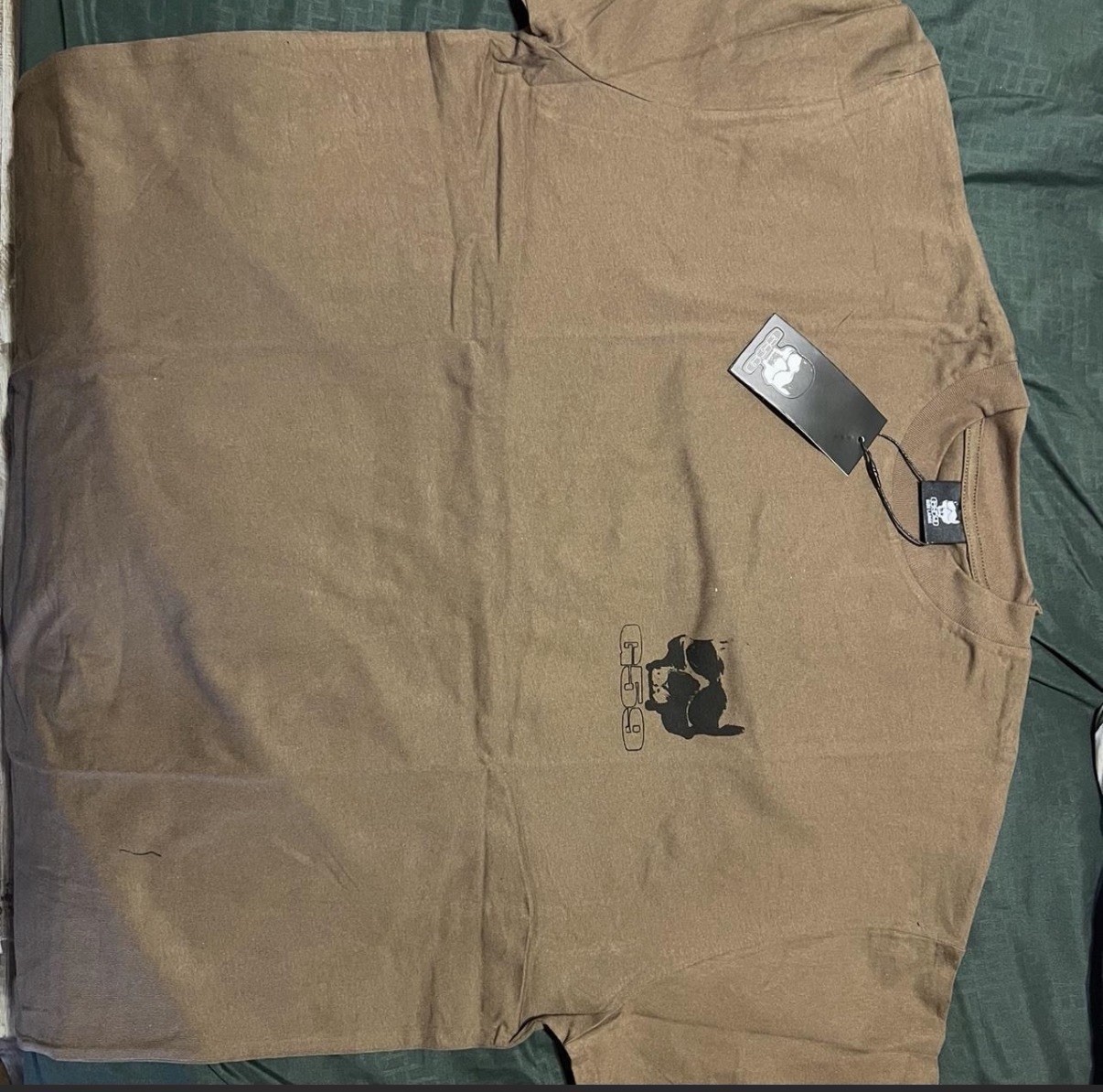 G59 $uicideboy$ Brown Logo T-Shirt L Crew Neck Short Sleeve Regular Fit gallery