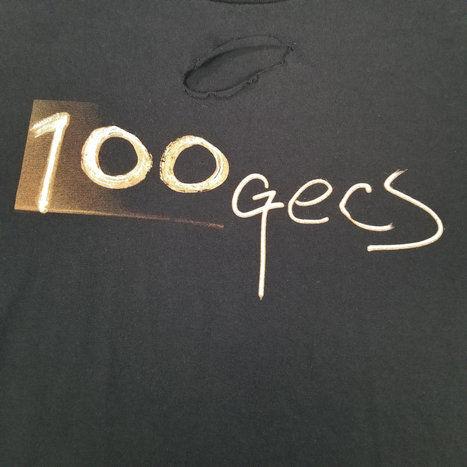 Hammer Men's Black 100 Gecs Graphic T-Shirt Insert Weed Here Size Small Casual gallery
