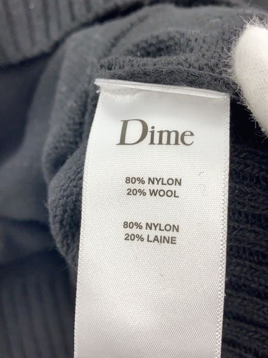 Dime HARDCORE WOOL HOODIE Knit Sweater (Thick) L Nylon BLK gallery